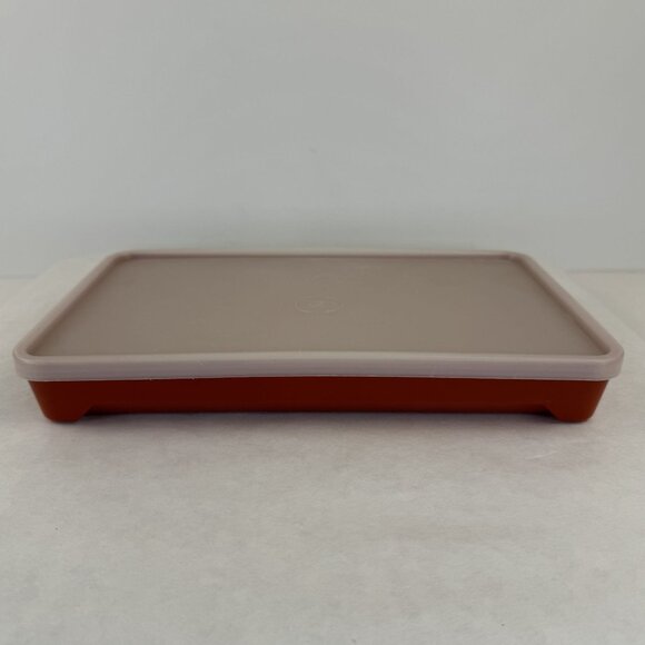 Vintage Tupperware Meat Keeper 1292-3 Marinade Tenderizer Tray Paprika With Lid - Picture 8 of 12